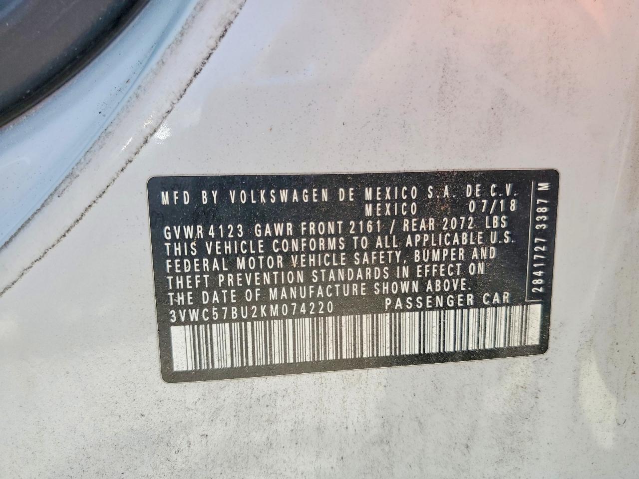 2019 Volkswagen Jetta S - zdjęcie 12