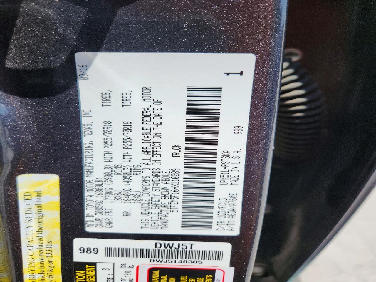 2017 Toyota Tundra Crewmax Sr5 - zdjęcie 12