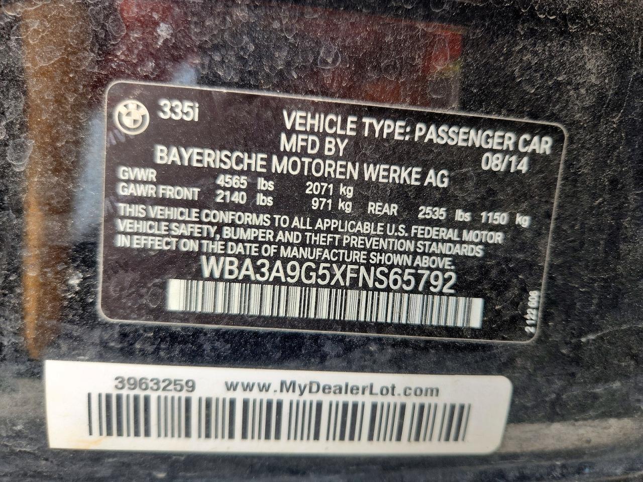 2015 BMW 335 I - zdjęcie 13