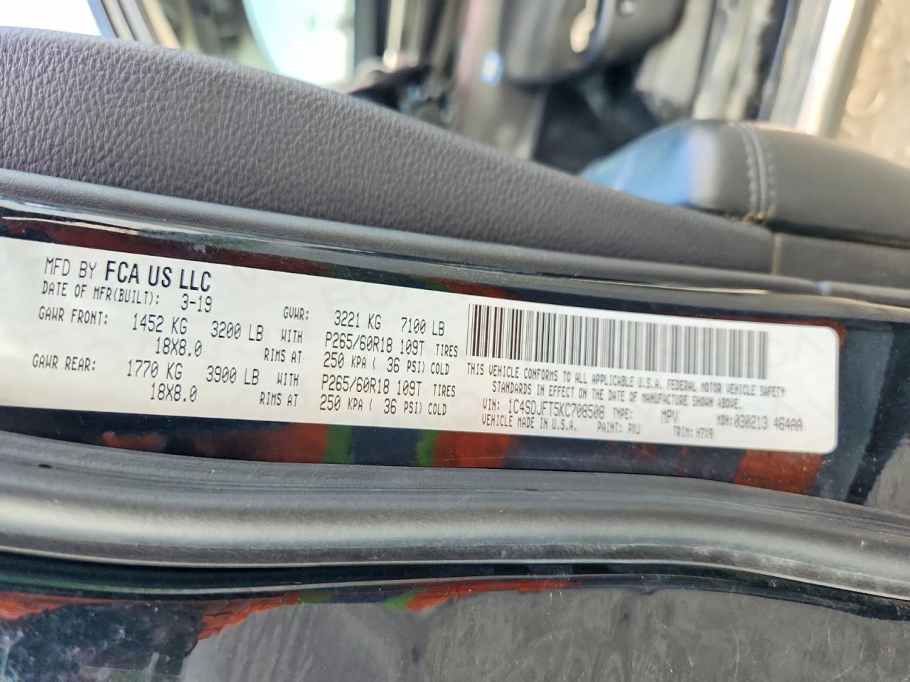 2019 Dodge Durango Ssv - zdjęcie 14