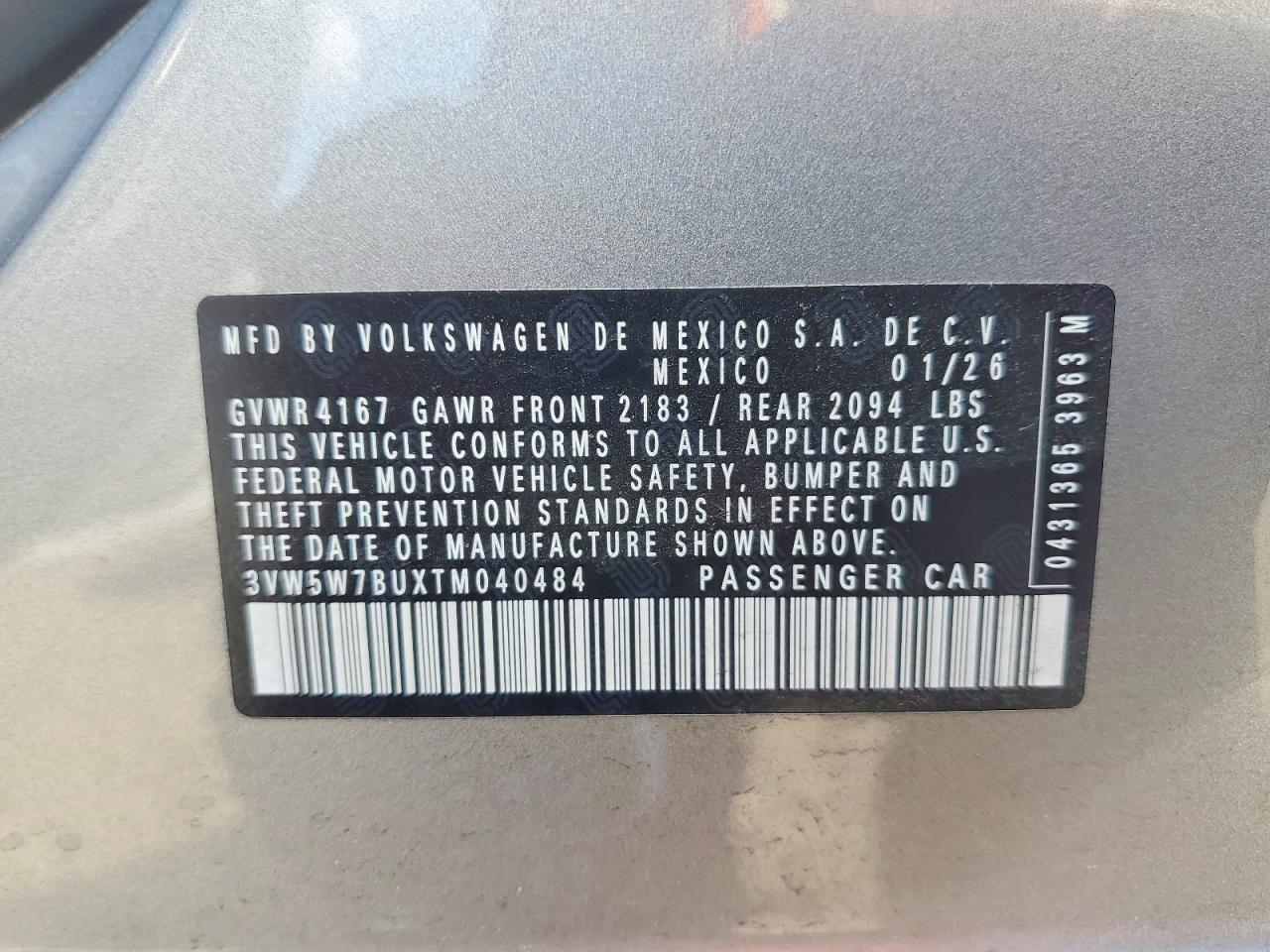2026 Volkswagen Jetta S - zdjęcie 12