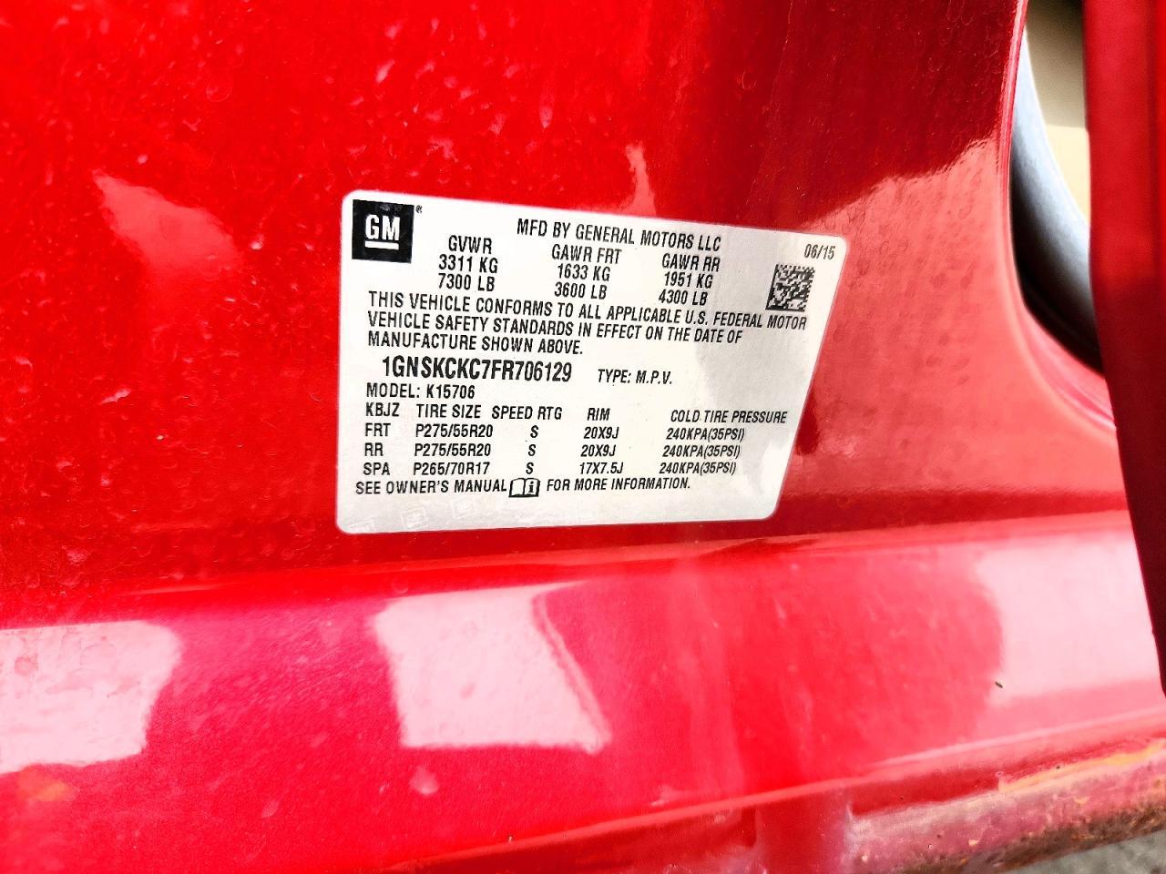 2015 Chevrolet Tahoe K1500 Ltz - zdjęcie 13