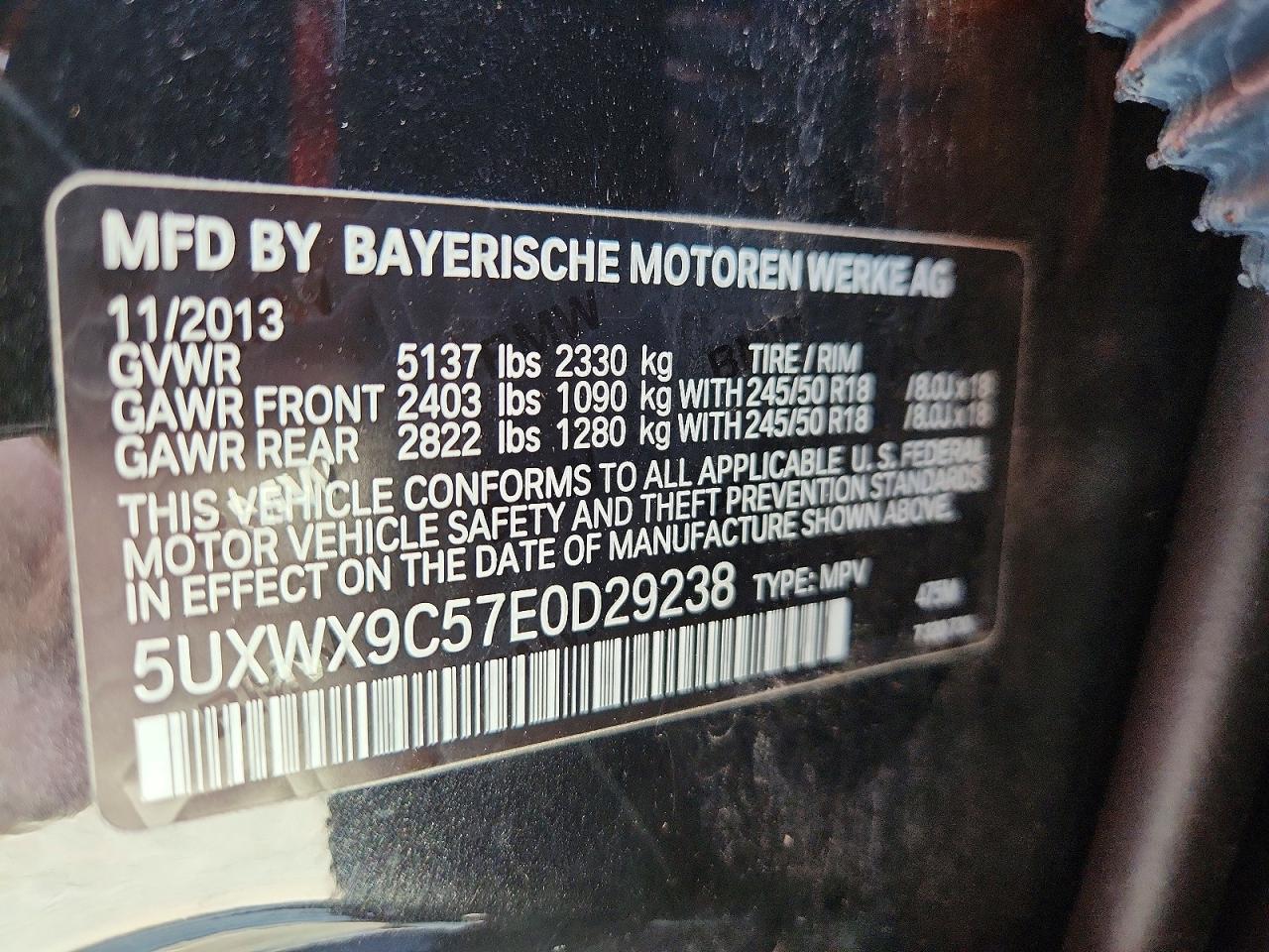 2014 BMW X3 xDrive28I - zdjęcie 13