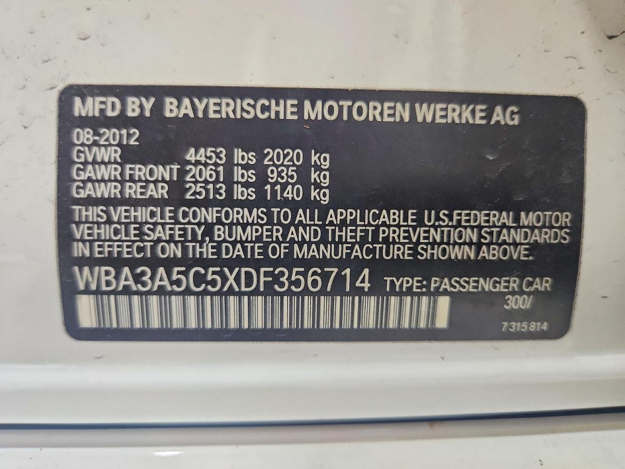 2013 BMW 328 I - zdjęcie 12