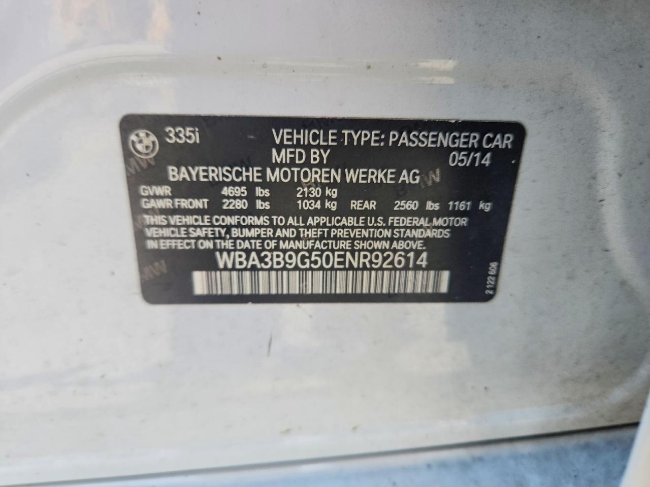 2014 BMW Seria 3 335i - zdjęcie 12