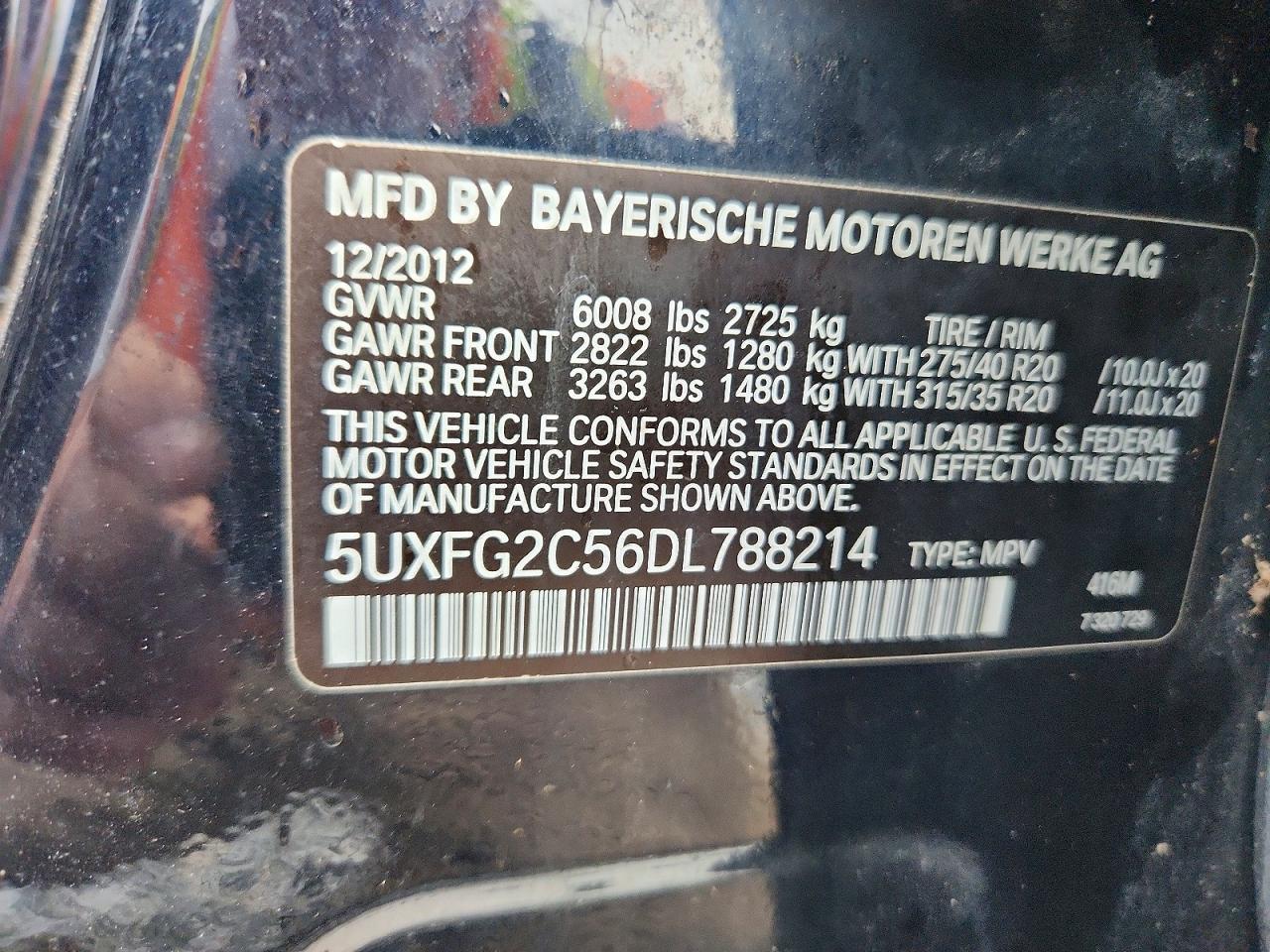 2013 BMW X6 xDrive35I - zdjęcie 13