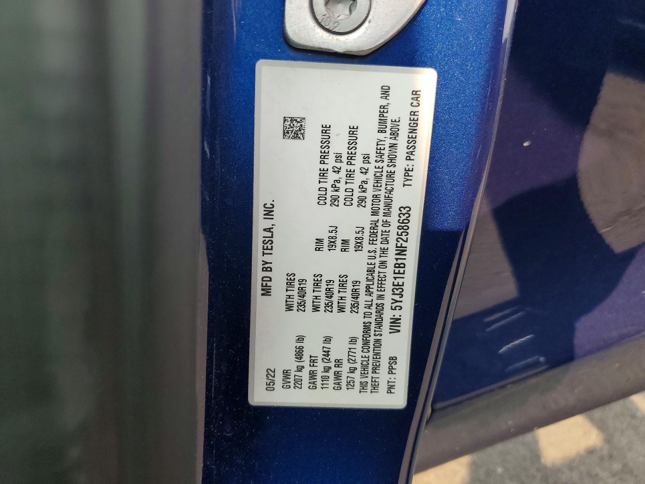2022 Tesla Model 3 - zdjęcie 13