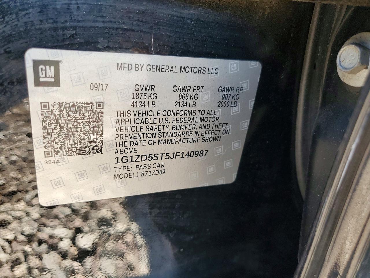 2018 Chevrolet Malibu Lt - zdjęcie 12
