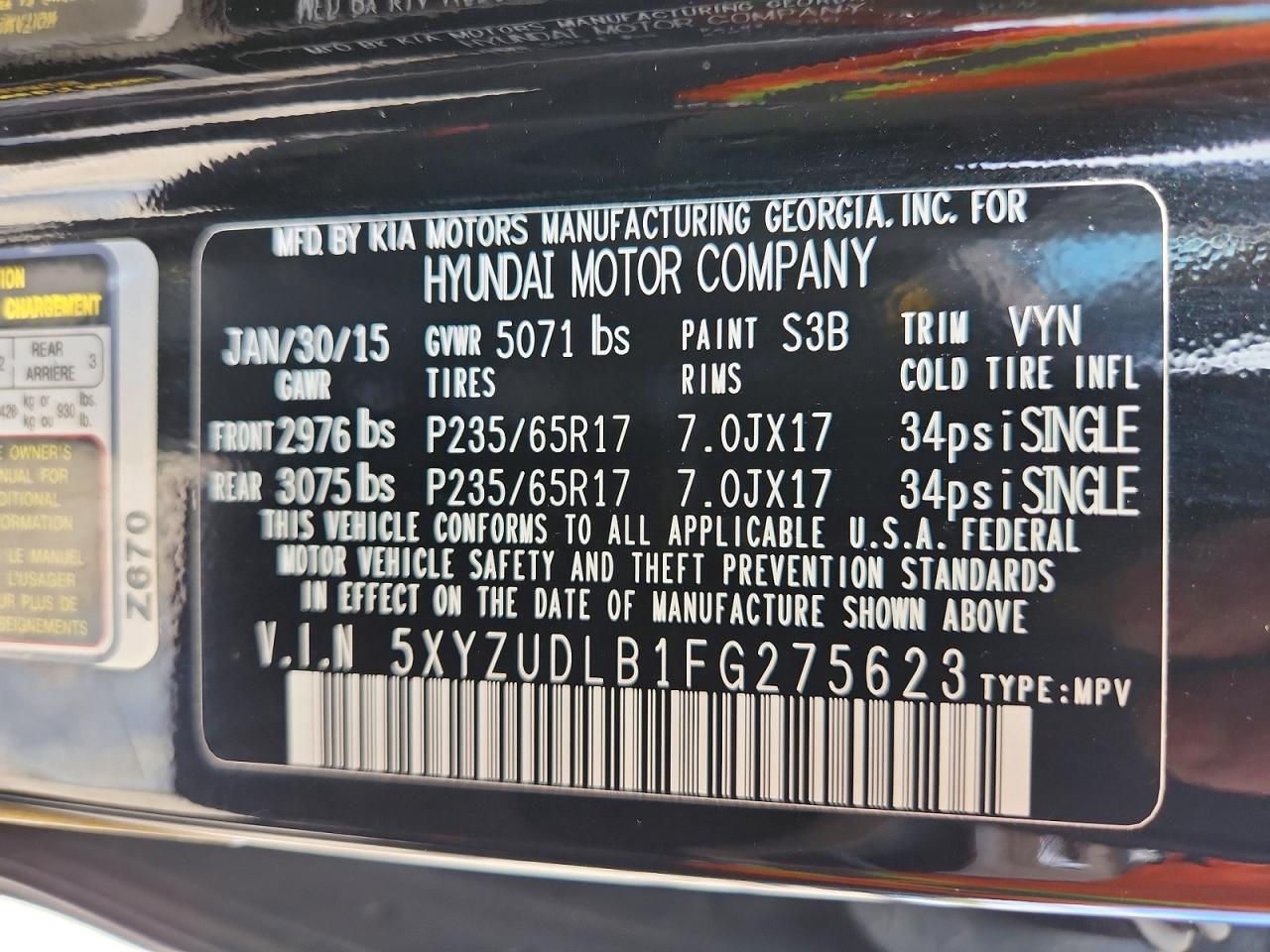 2015 Hyundai Santa Fe Sport 2.4L - zdjęcie 13