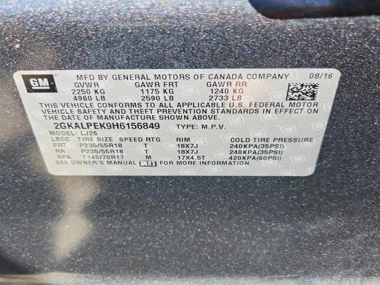 2017 GMC Terrain Slt - zdjęcie 13