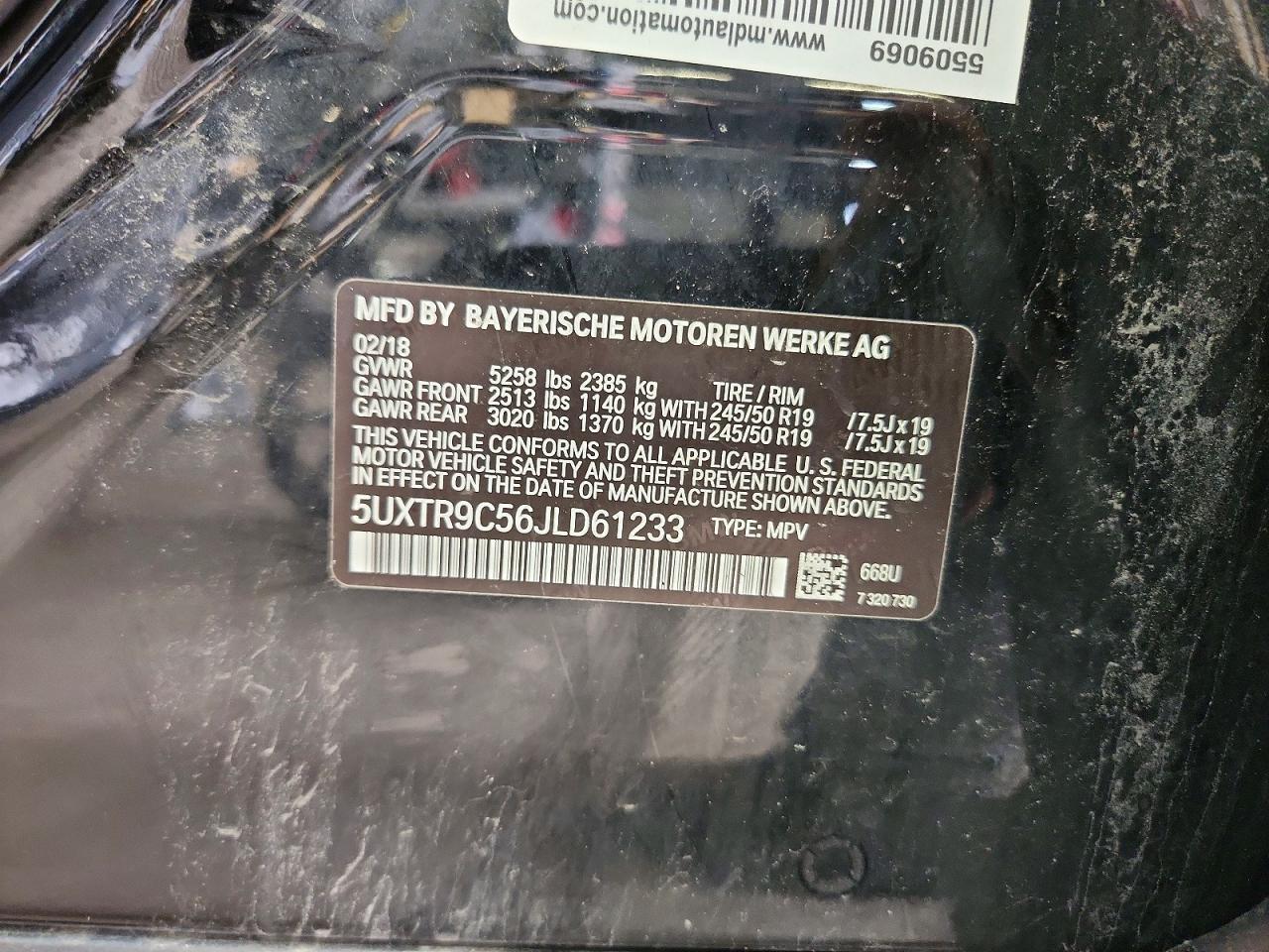 2018 BMW X3 xDrive30I - zdjęcie 13
