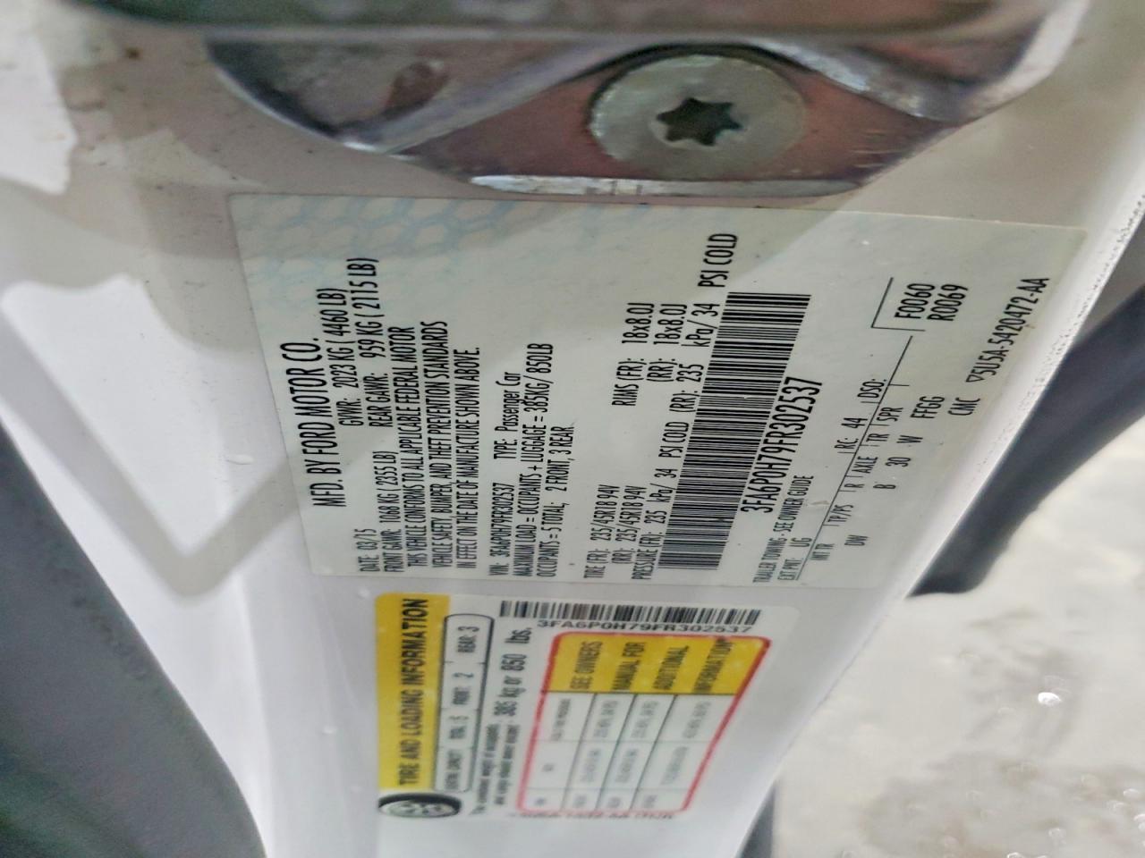 2015 Ford Fusion Se - zdjęcie 13