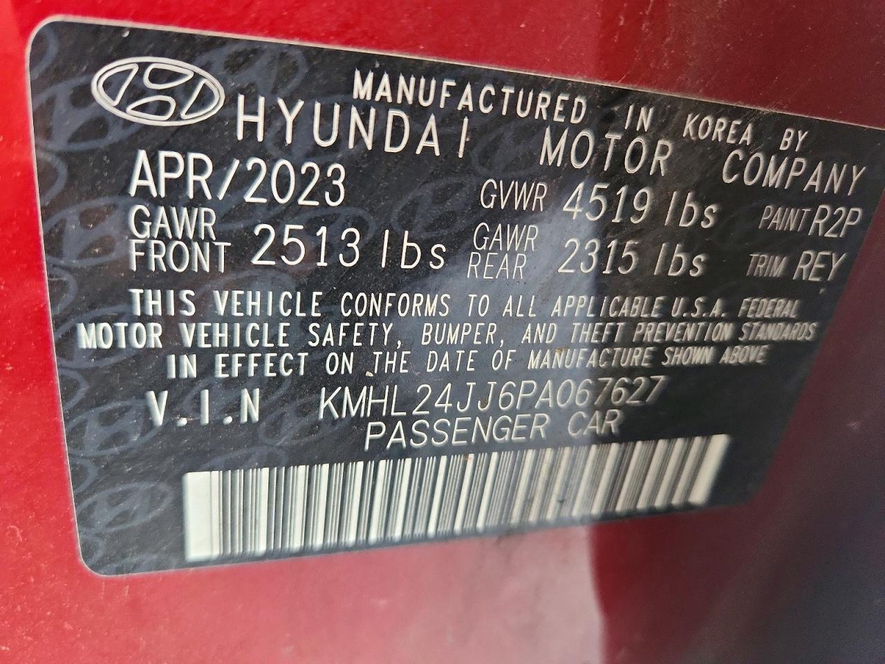 2023 Hyundai Sonata Hybrid Blue - zdjęcie 12