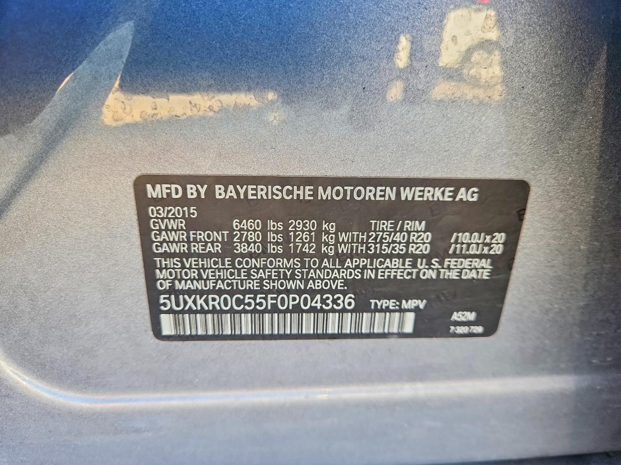 2015 BMW X5 xDrive35I - zdjęcie 13