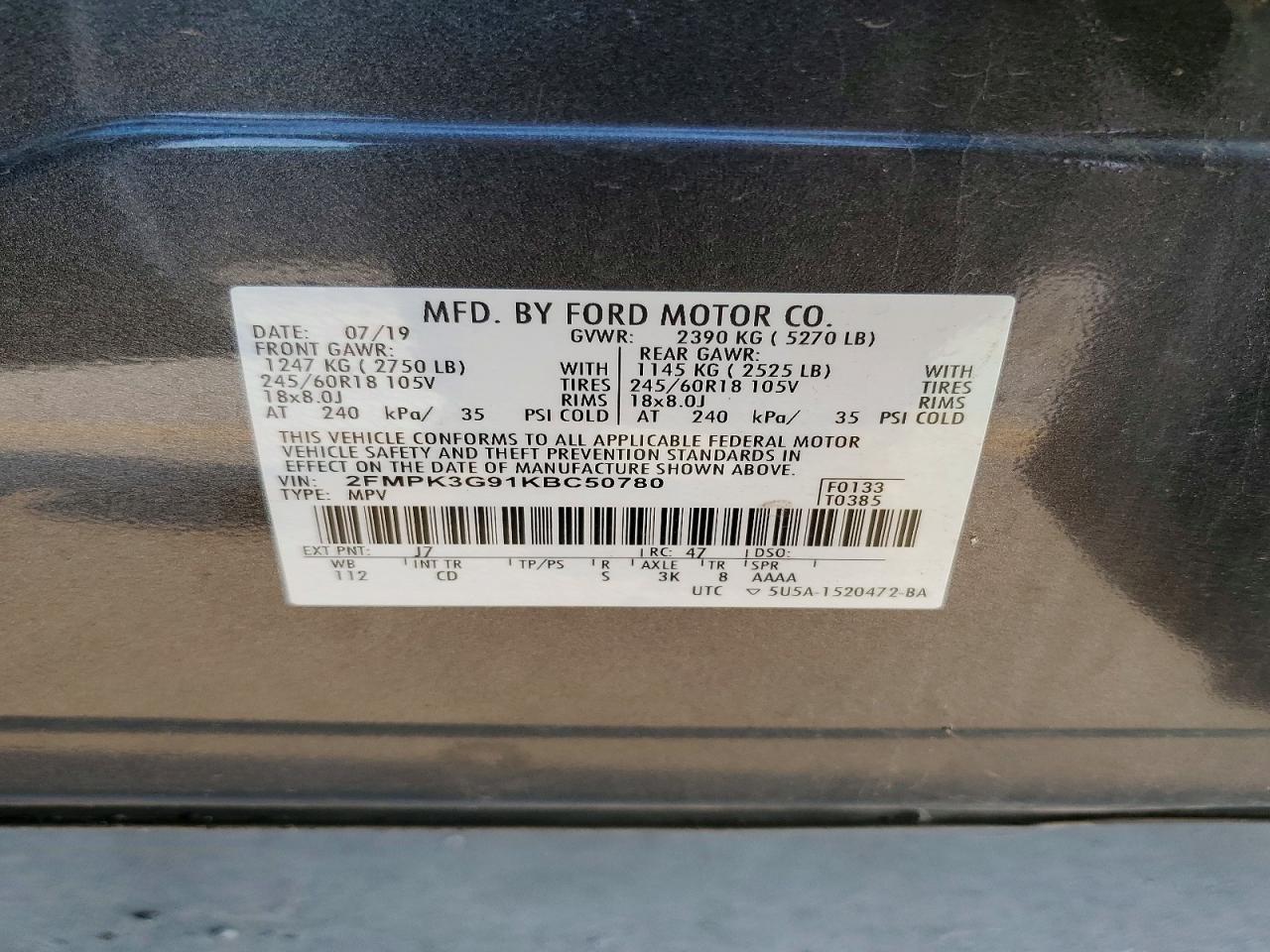2019 Ford Edge Se - zdjęcie 13