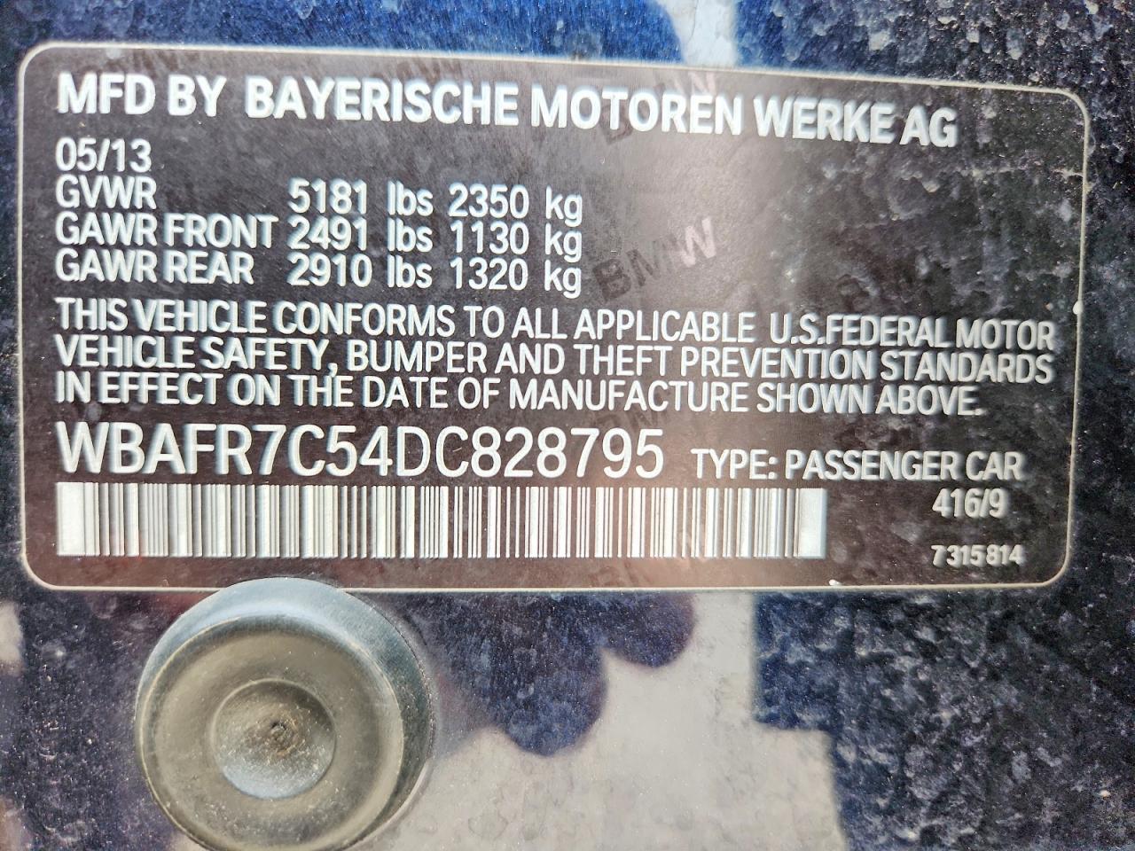2013 BMW 535 I - zdjęcie 13