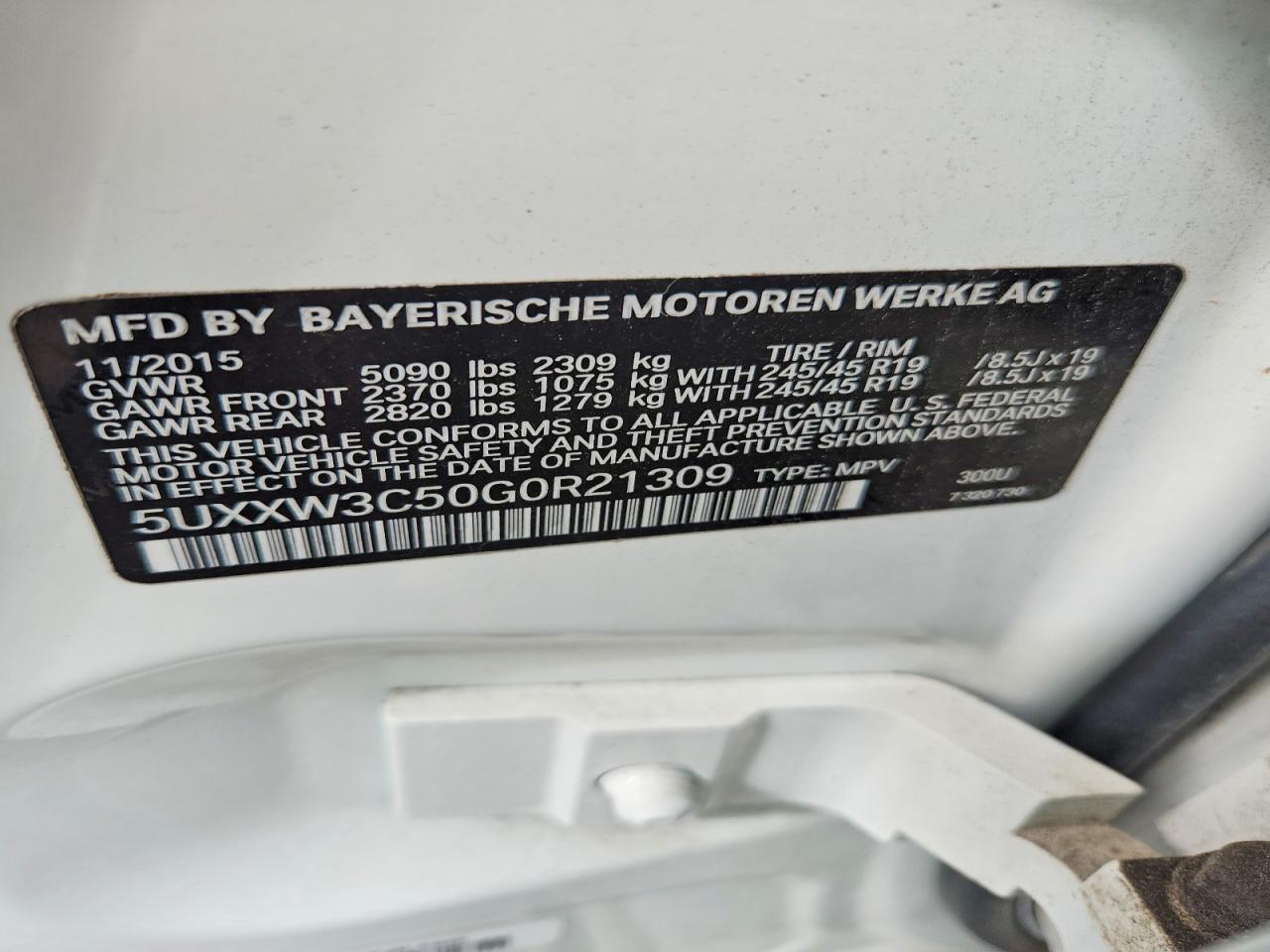 2016 BMW X4 xDrive28I - zdjęcie 14