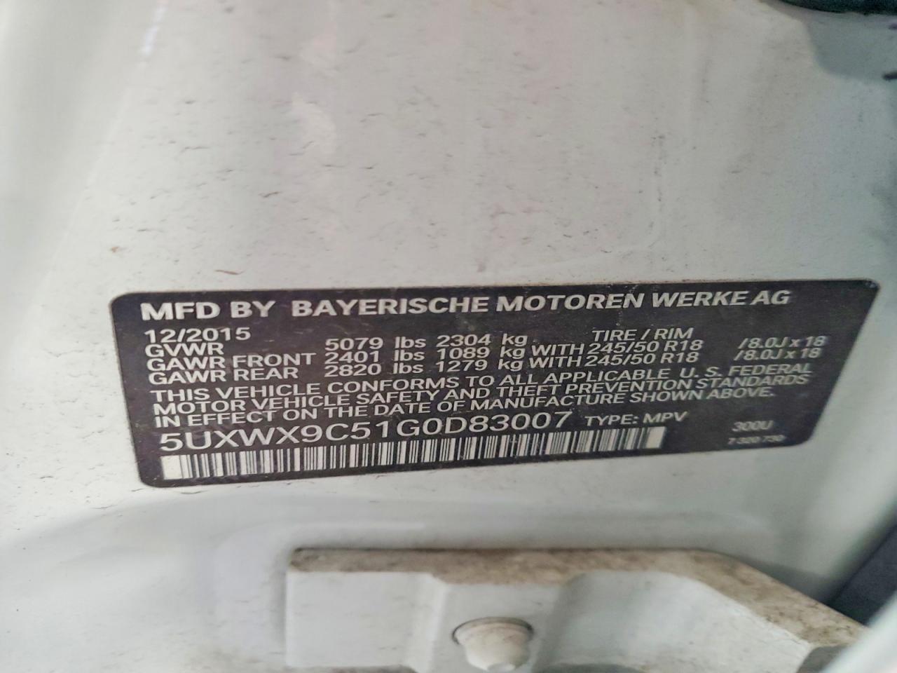 2016 BMW X3 xDrive28I - zdjęcie 13