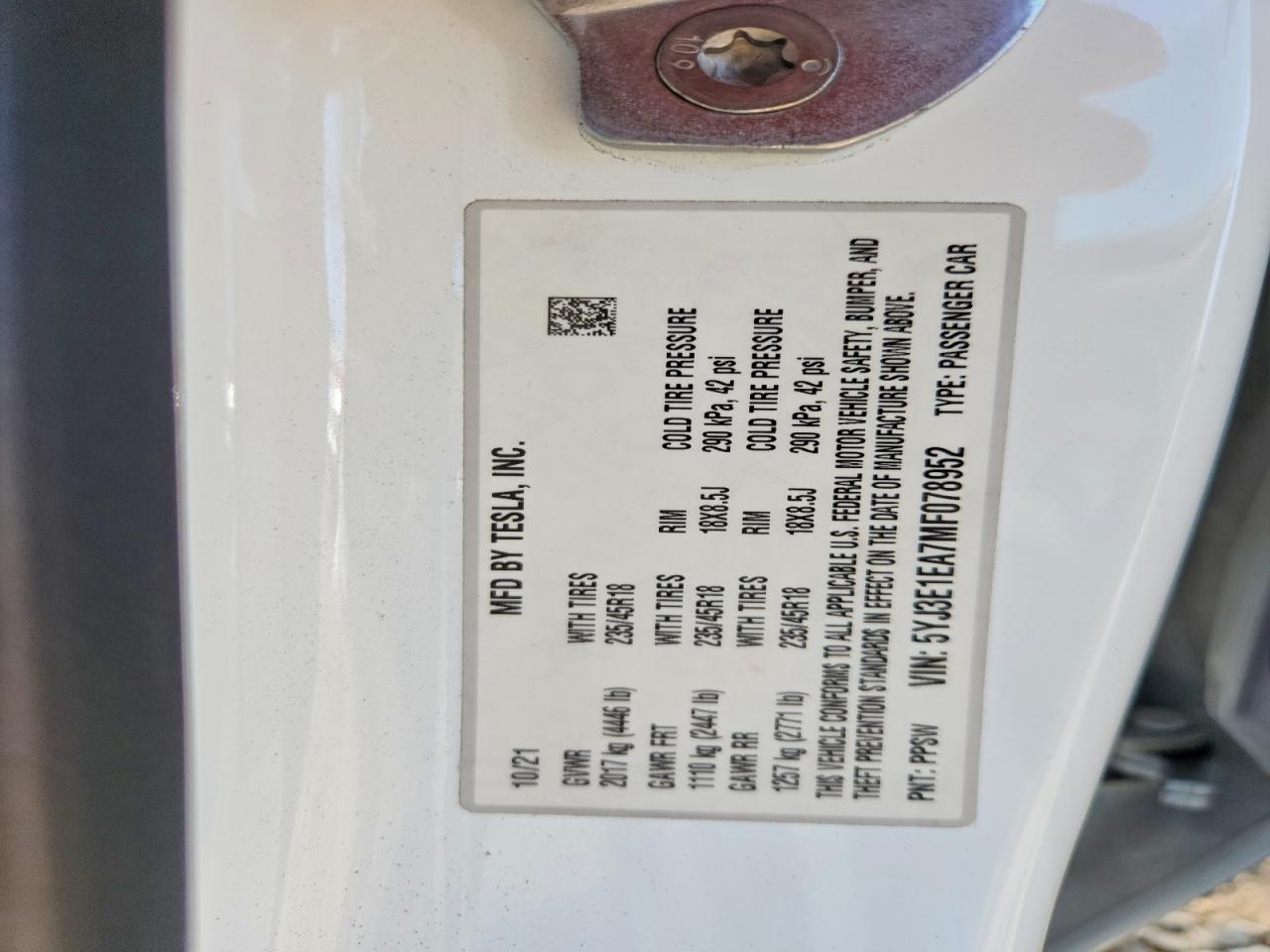 2021 Tesla Model 3 - zdjęcie 12