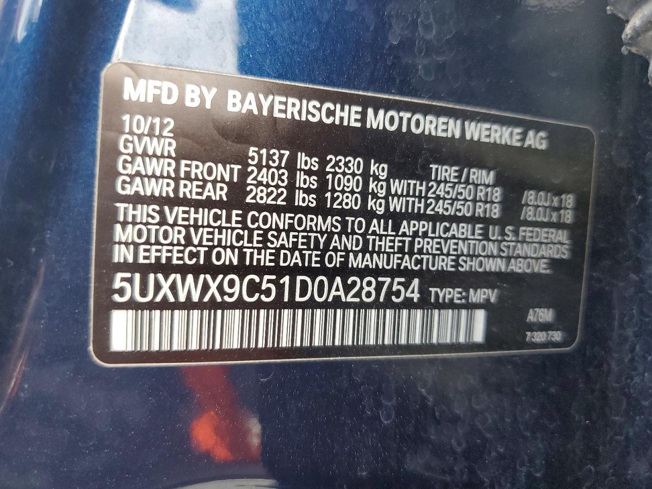 2013 BMW X3 xDrive28I - zdjęcie 13