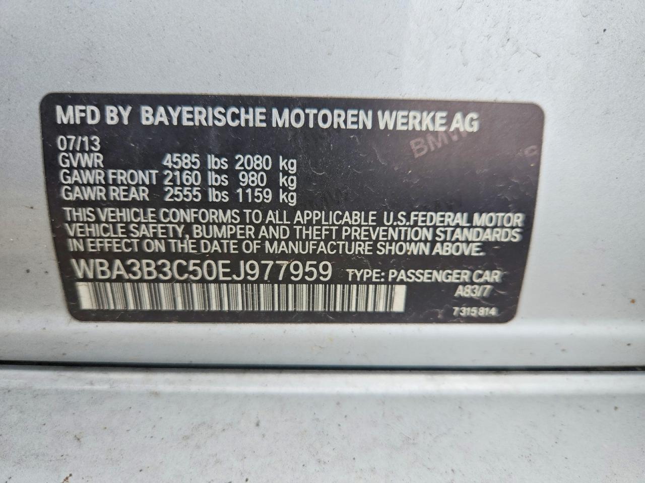 2014 BMW Seria 3 328i - zdjęcie 12