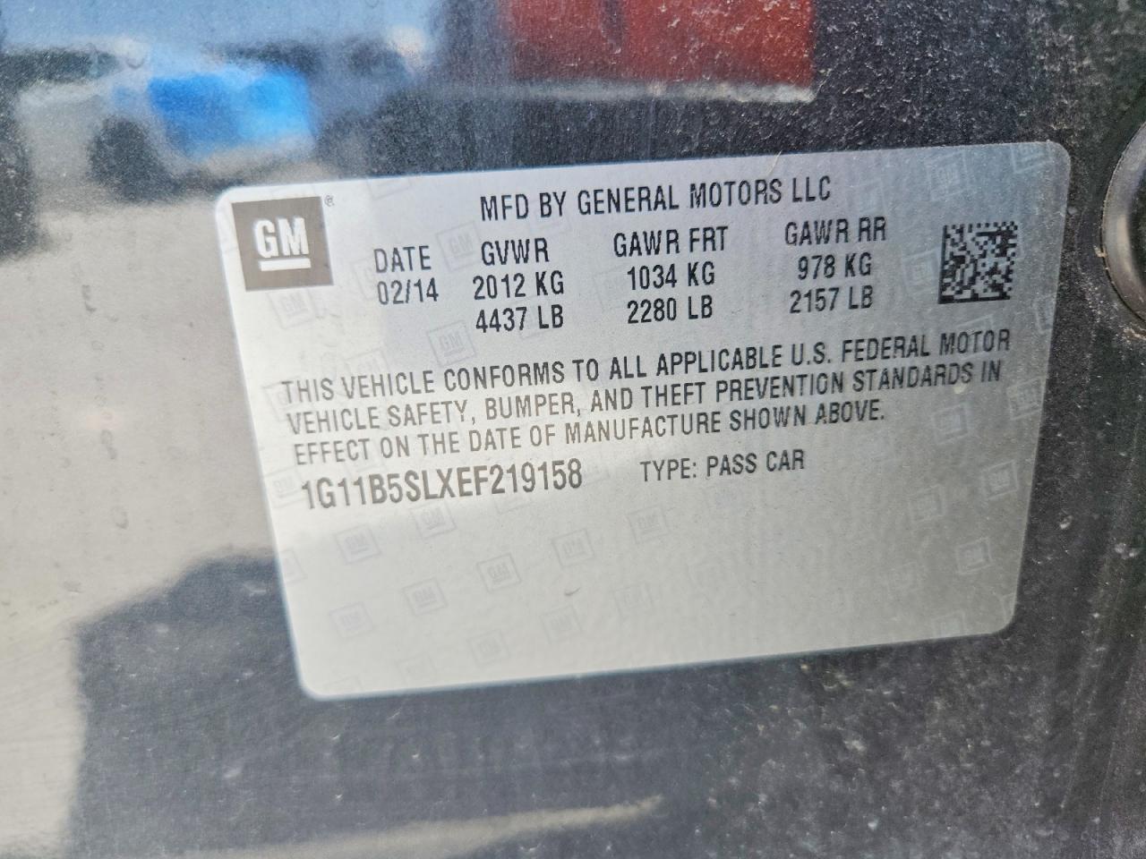 2014 Chevrolet Malibu Ls - zdjęcie 12