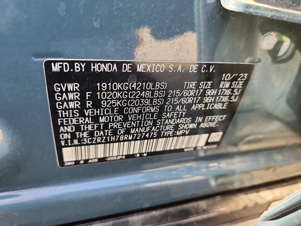 2024 Honda Hr-V Exl - zdjęcie 13