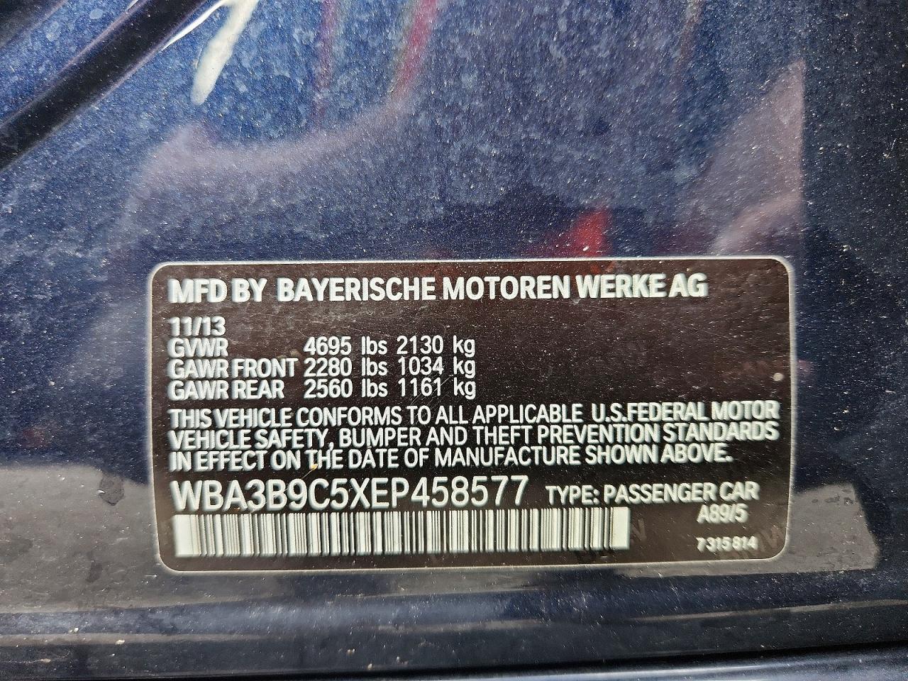 2014 BMW Seria 3 335i - zdjęcie 12