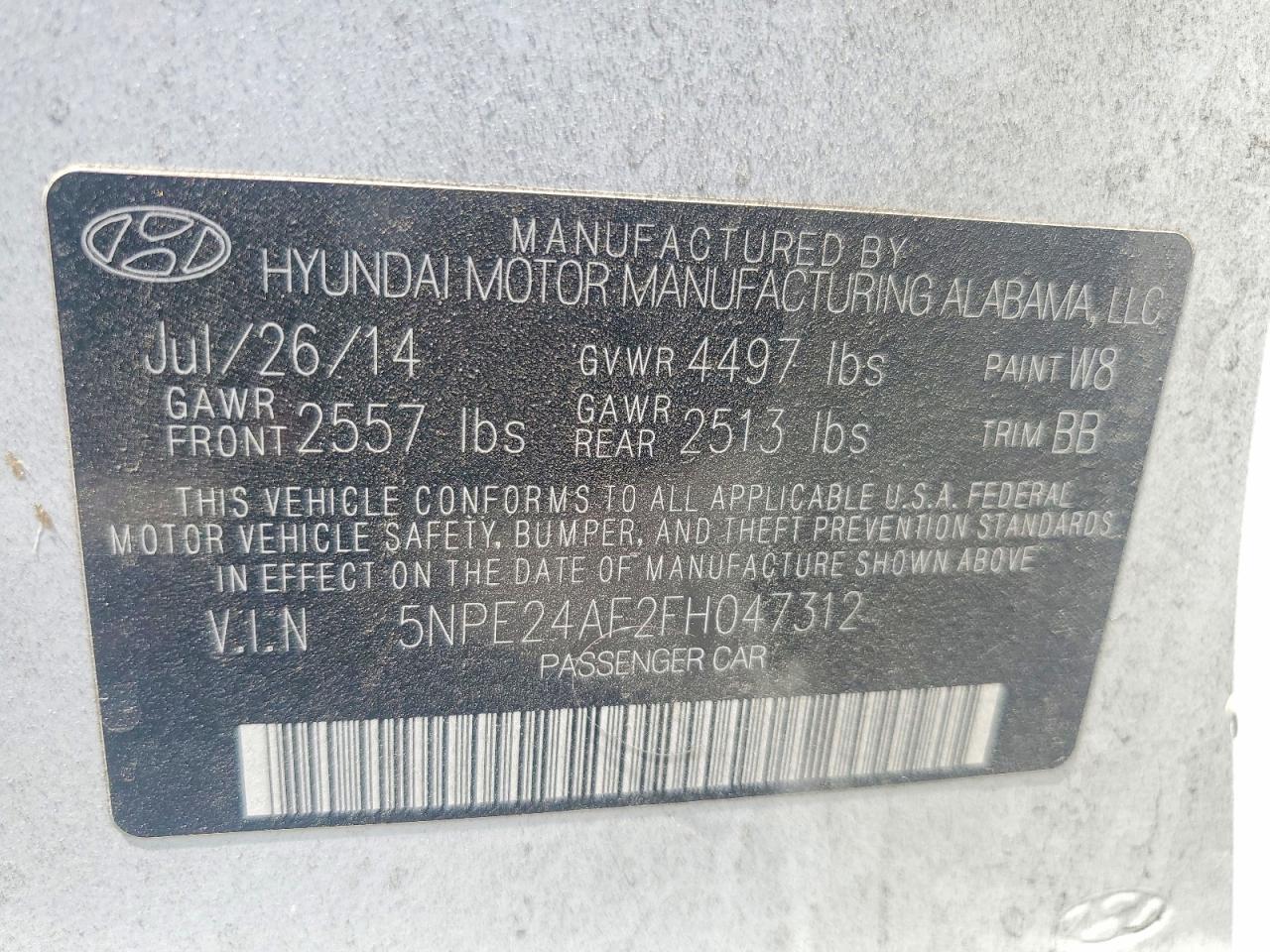 2015 Hyundai Sonata Se - zdjęcie 12