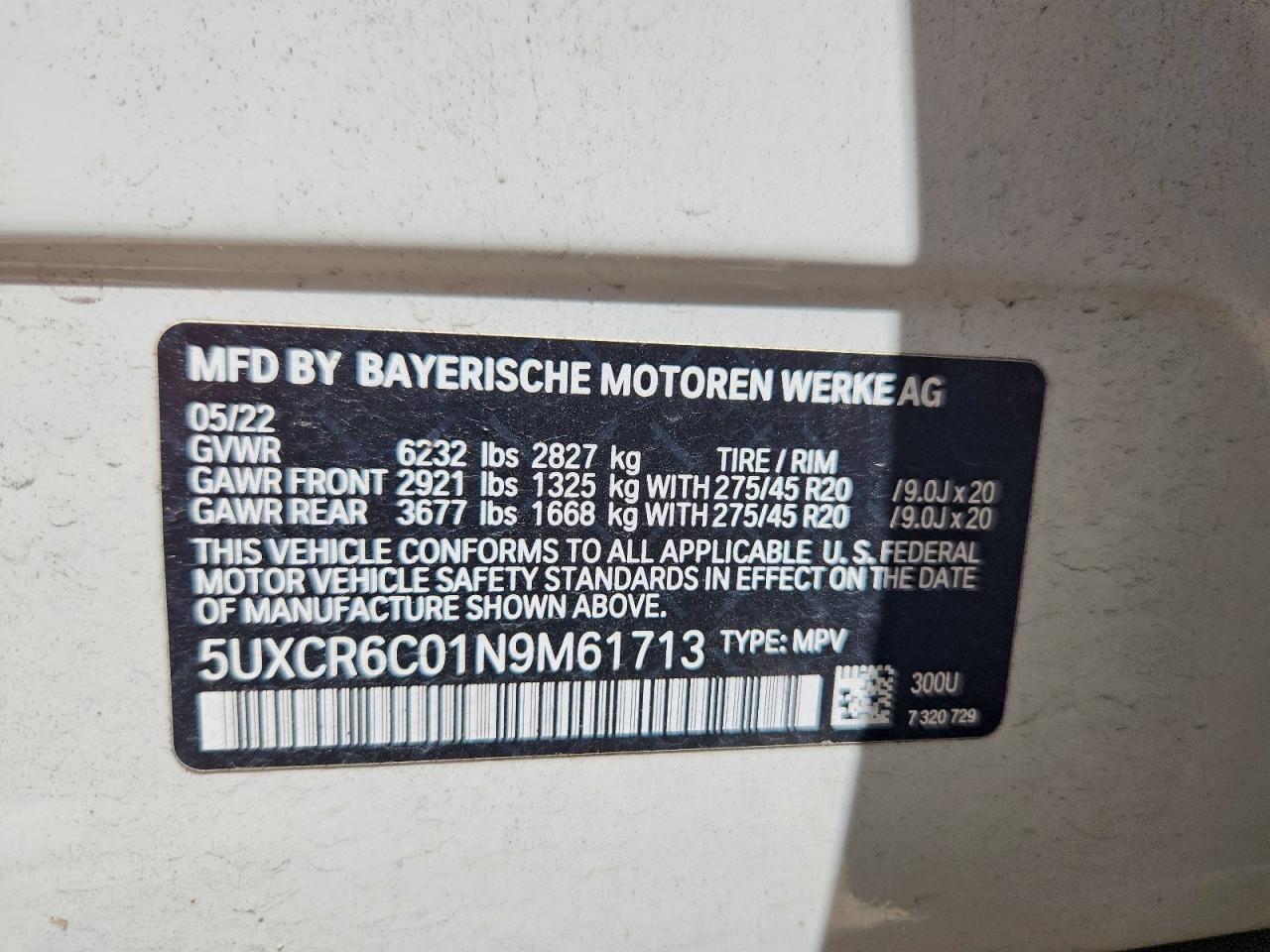 2022 BMW X5 xDrive40I - zdjęcie 12