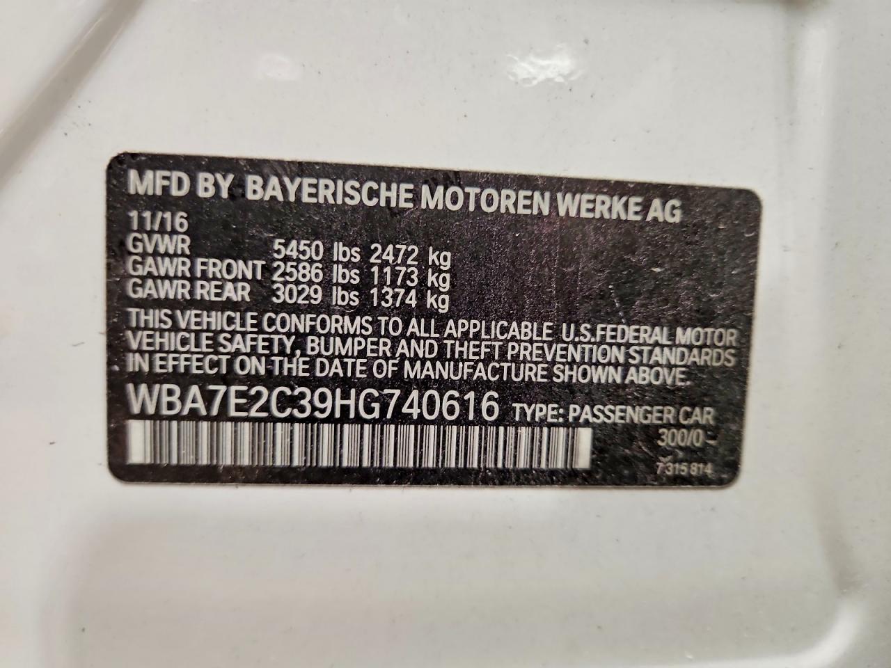 2017 BMW 740 I - zdjęcie 13