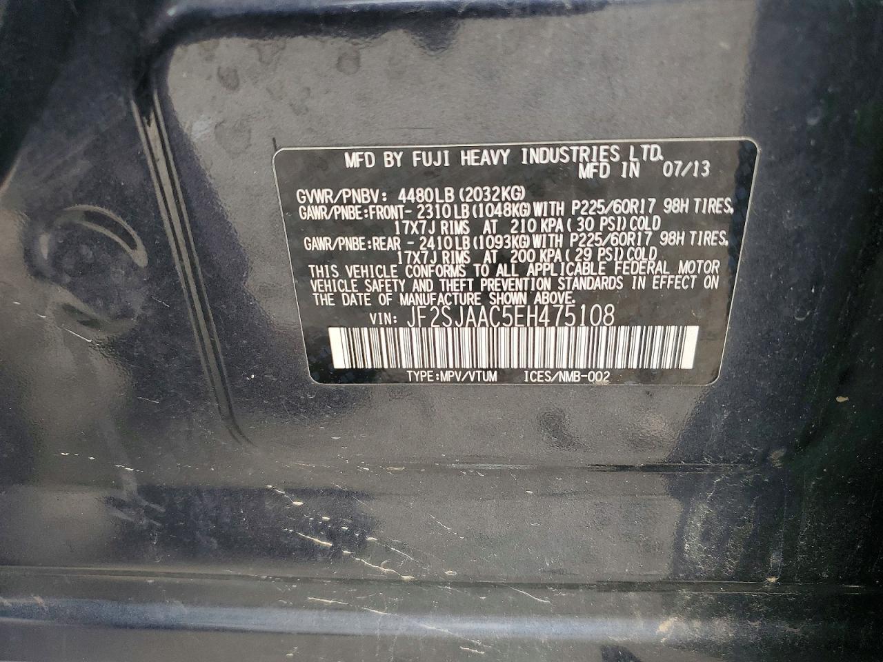 2014 Subaru Forester 2.5I - zdjęcie 13