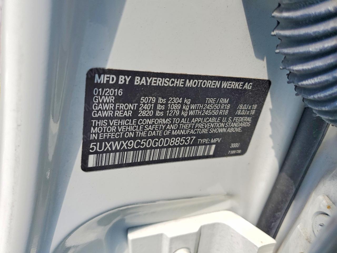 2016 BMW X3 xDrive28I - zdjęcie 13