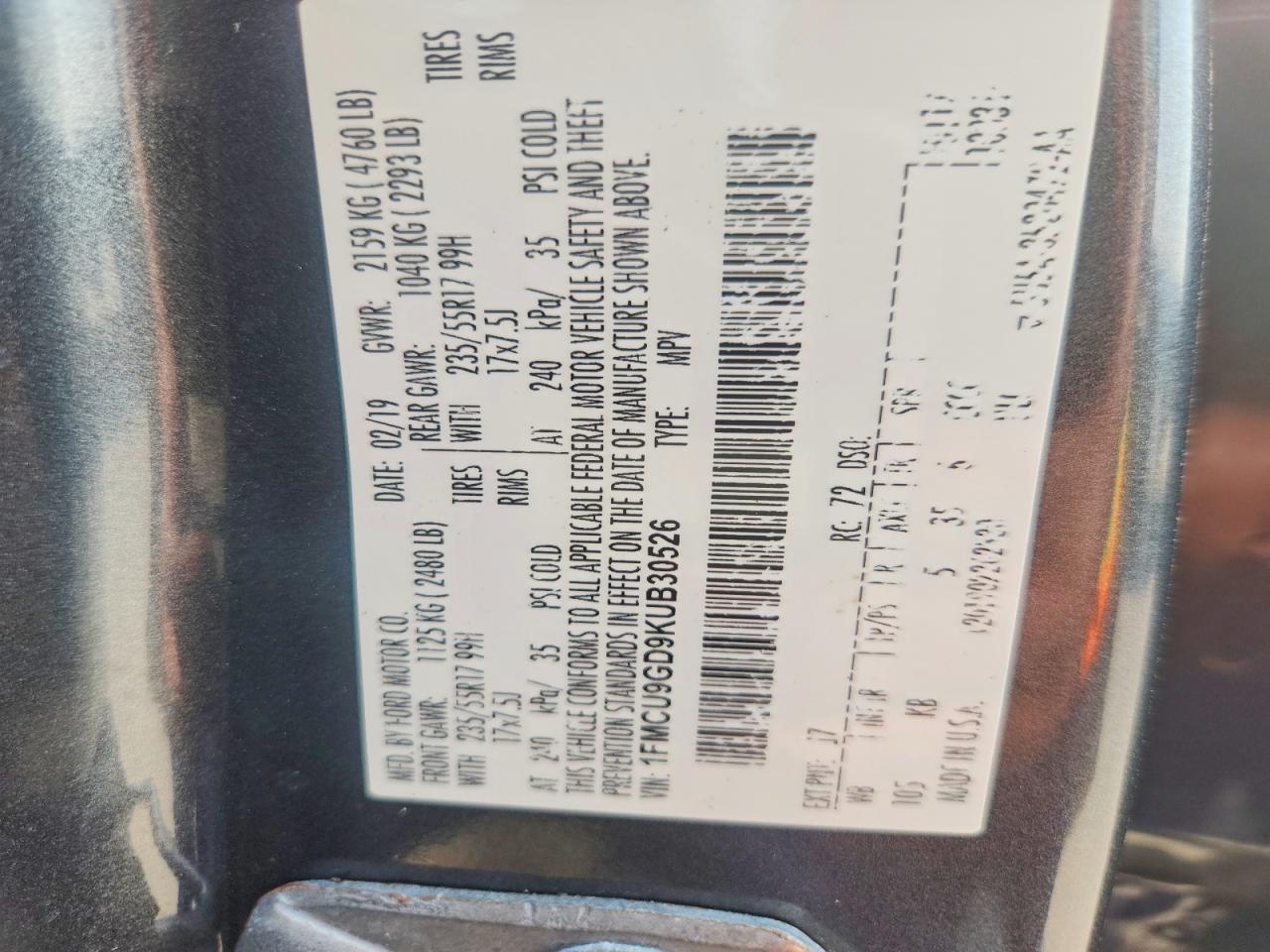 2019 Ford Escape Se - zdjęcie 13