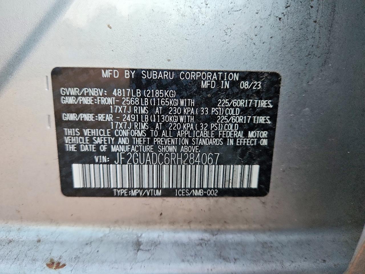 2024 Subaru Crosstrek Premium - zdjęcie 12