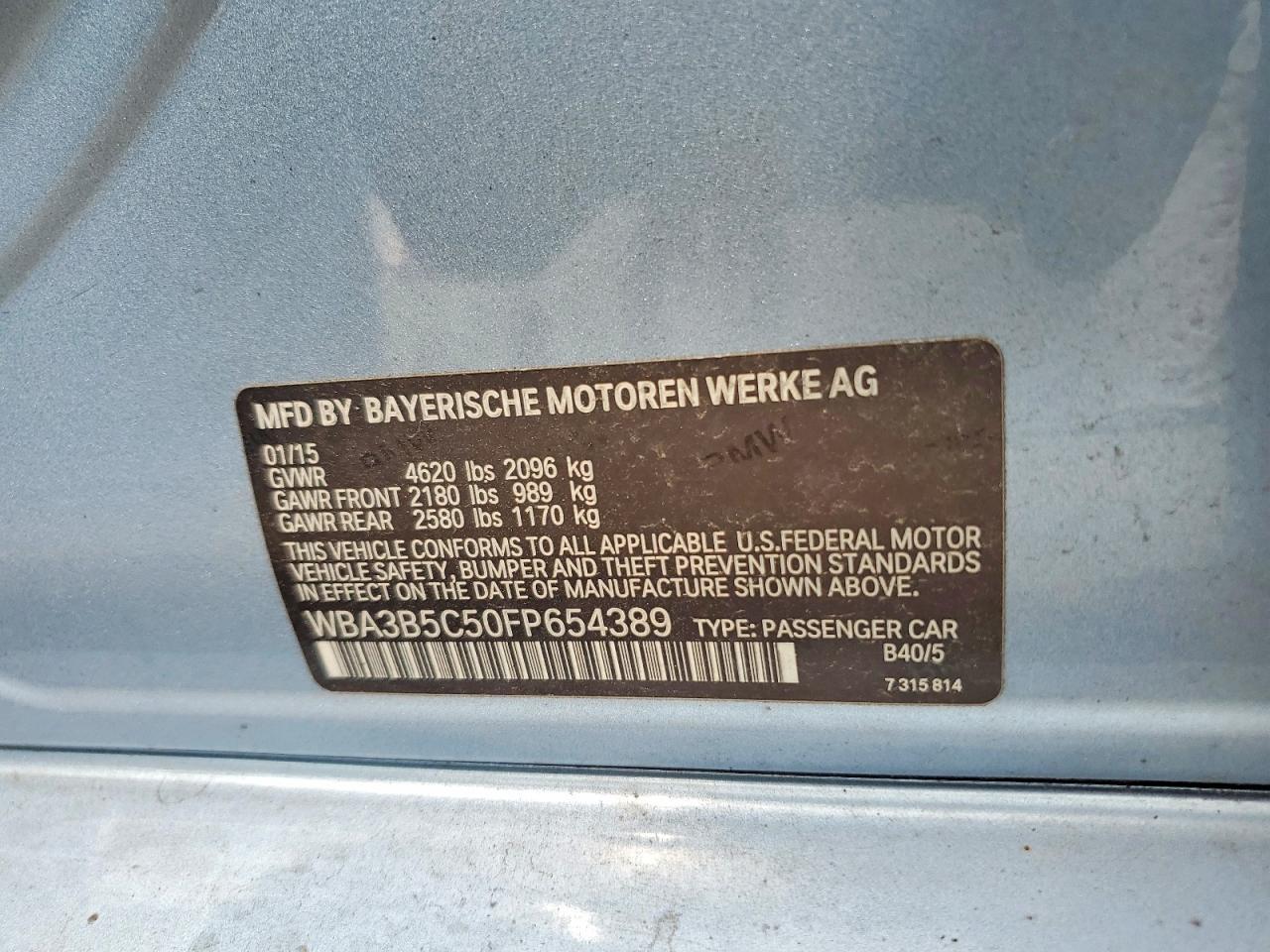 2015 BMW Seria 3 328i - zdjęcie 12