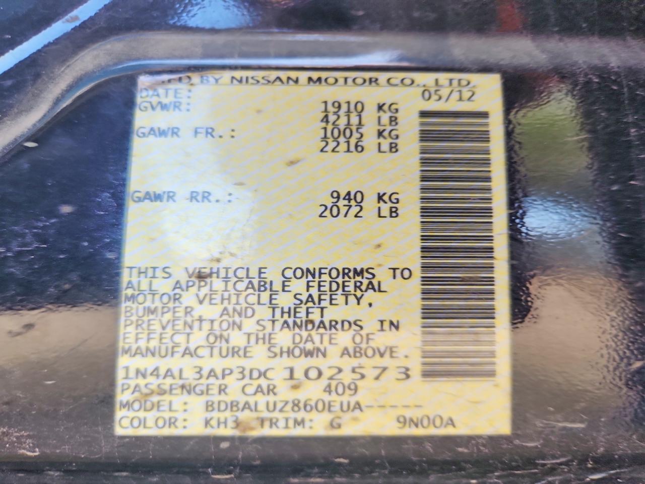 2013 Nissan Altima 2.5 - zdjęcie 12
