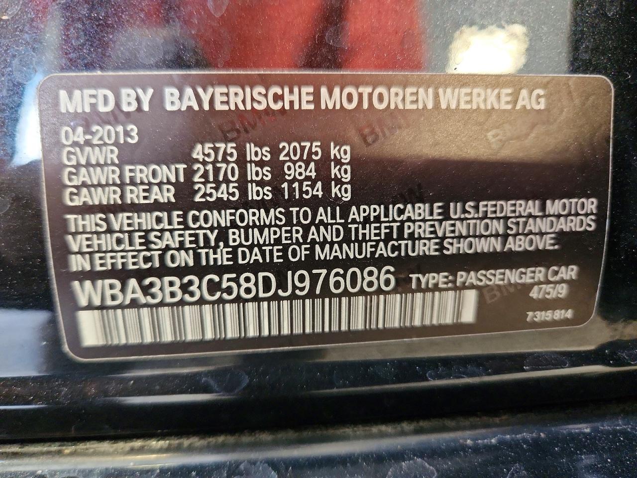 2013 BMW Seria 3 328i - zdjęcie 12