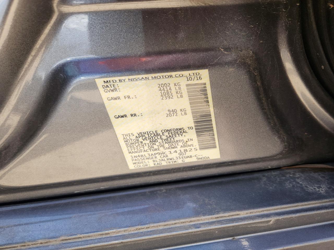 2017 Nissan Altima 3.5 Sl - zdjęcie 12