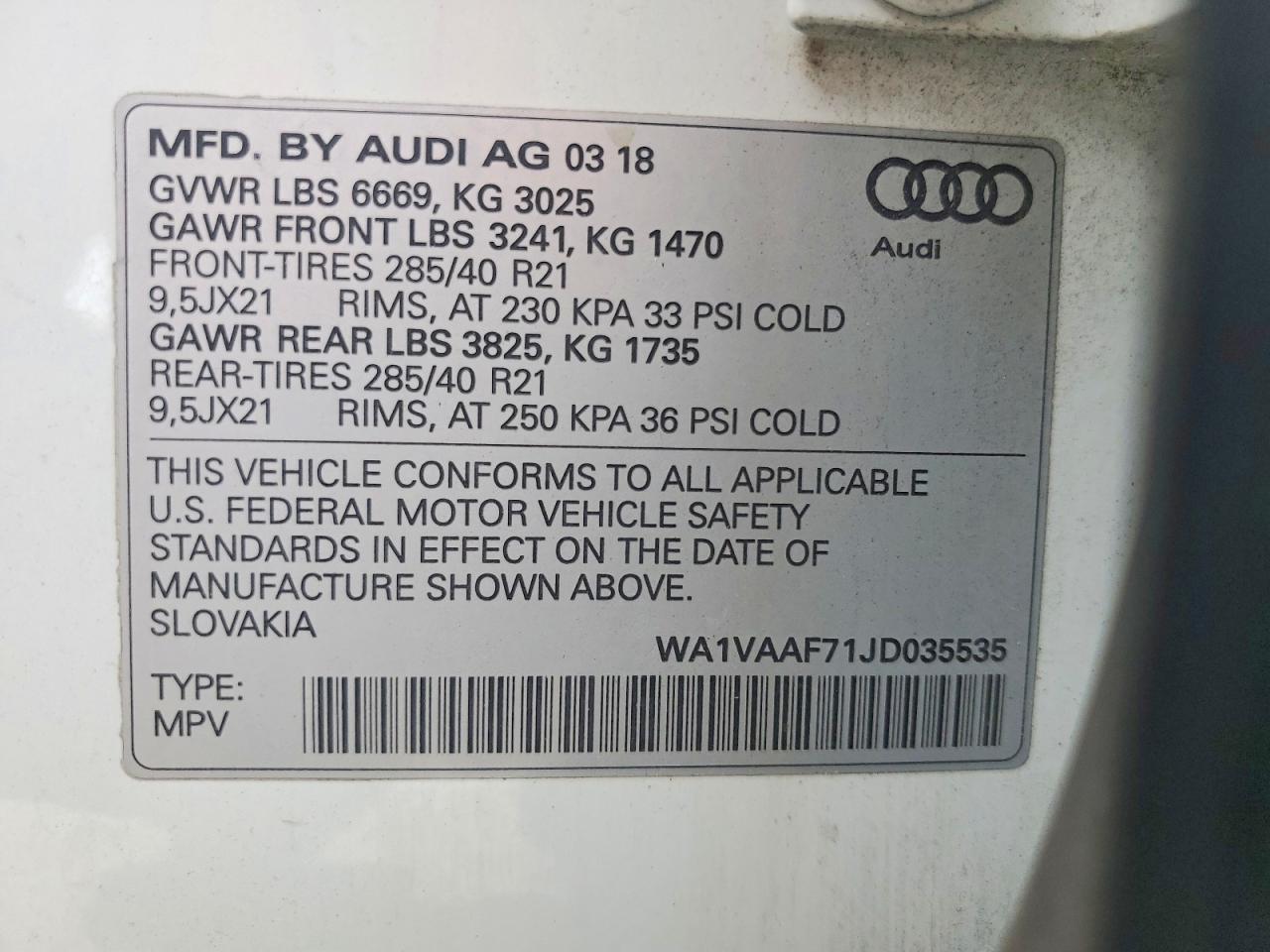 2018 Audi Q7 Prestige - zdjęcie 13
