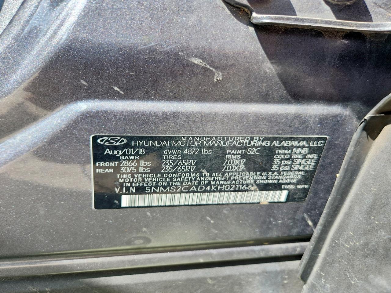 2019 Hyundai Santa Fe Se - zdjęcie 12
