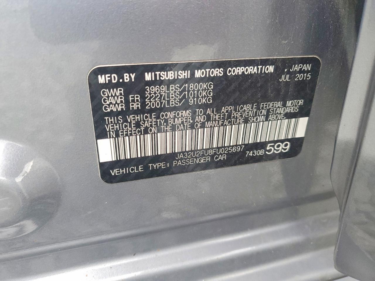 2015 Mitsubishi Lancer Es - zdjęcie 12