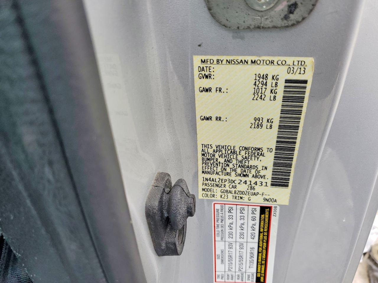 2013 Nissan Altima - zdjęcie 12