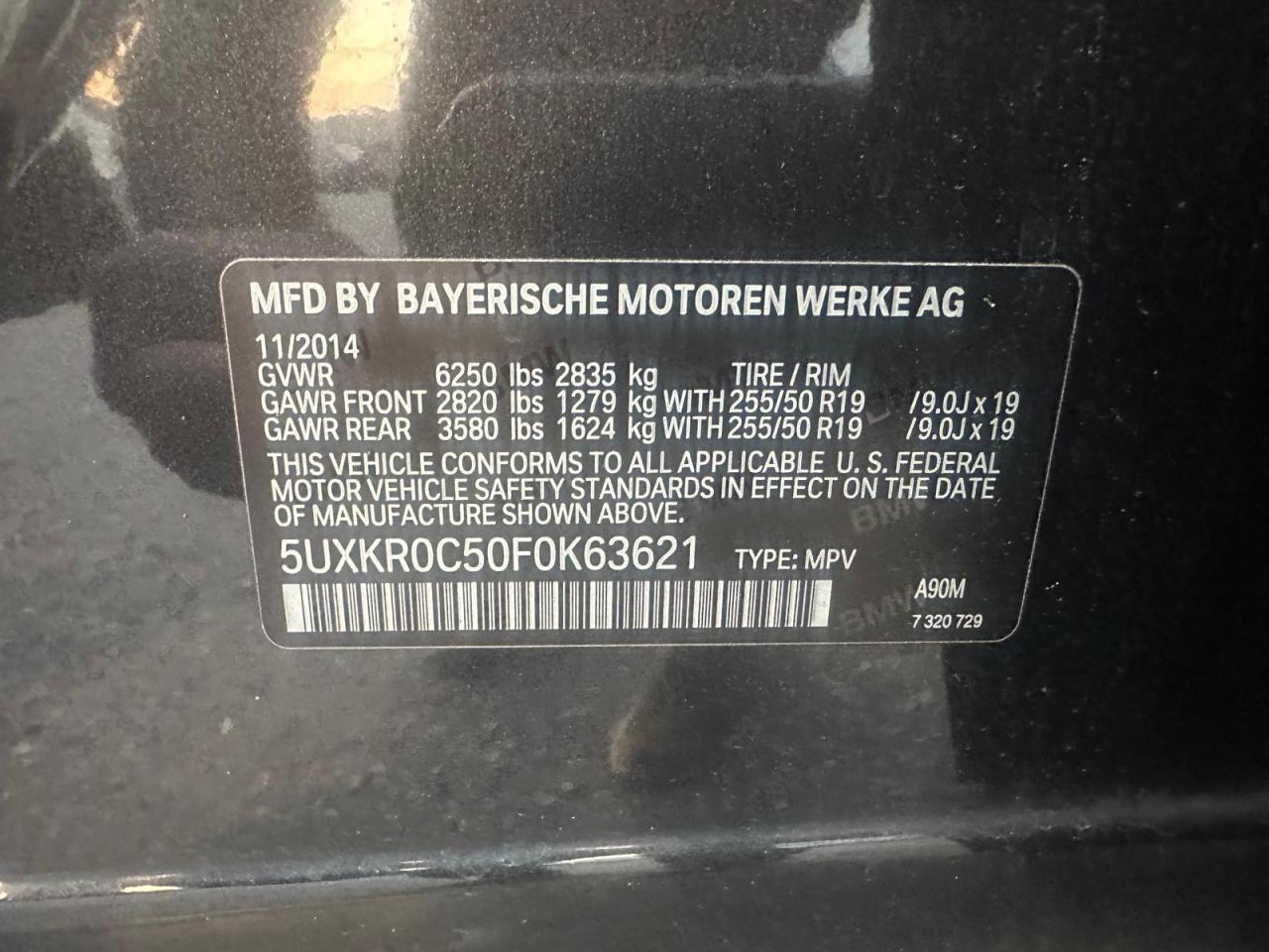 2015 BMW X5 xDrive35I - zdjęcie 6