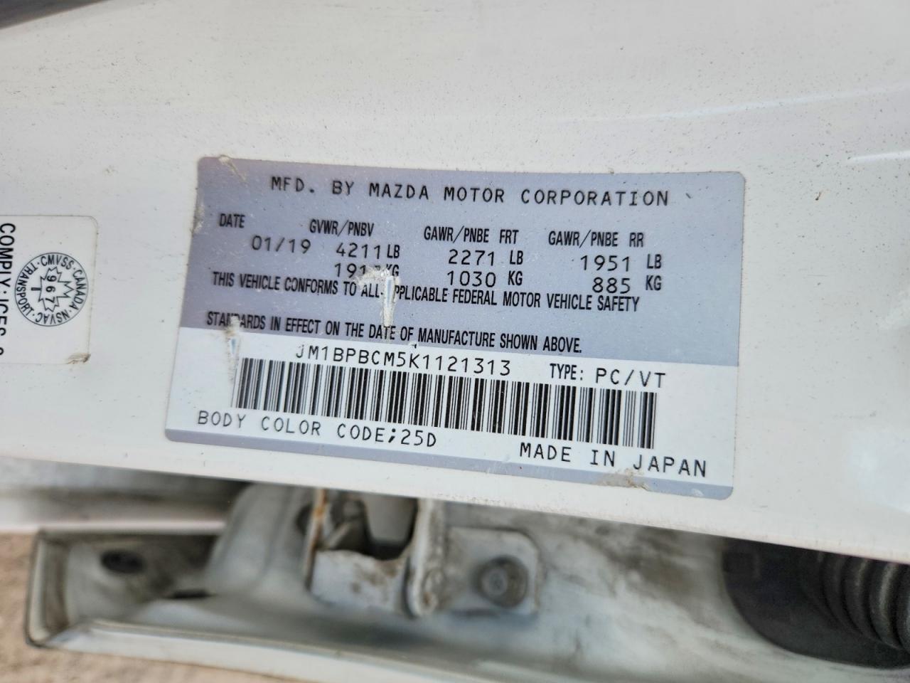 2019 Mazda 3 Preferred Plus - zdjęcie 12