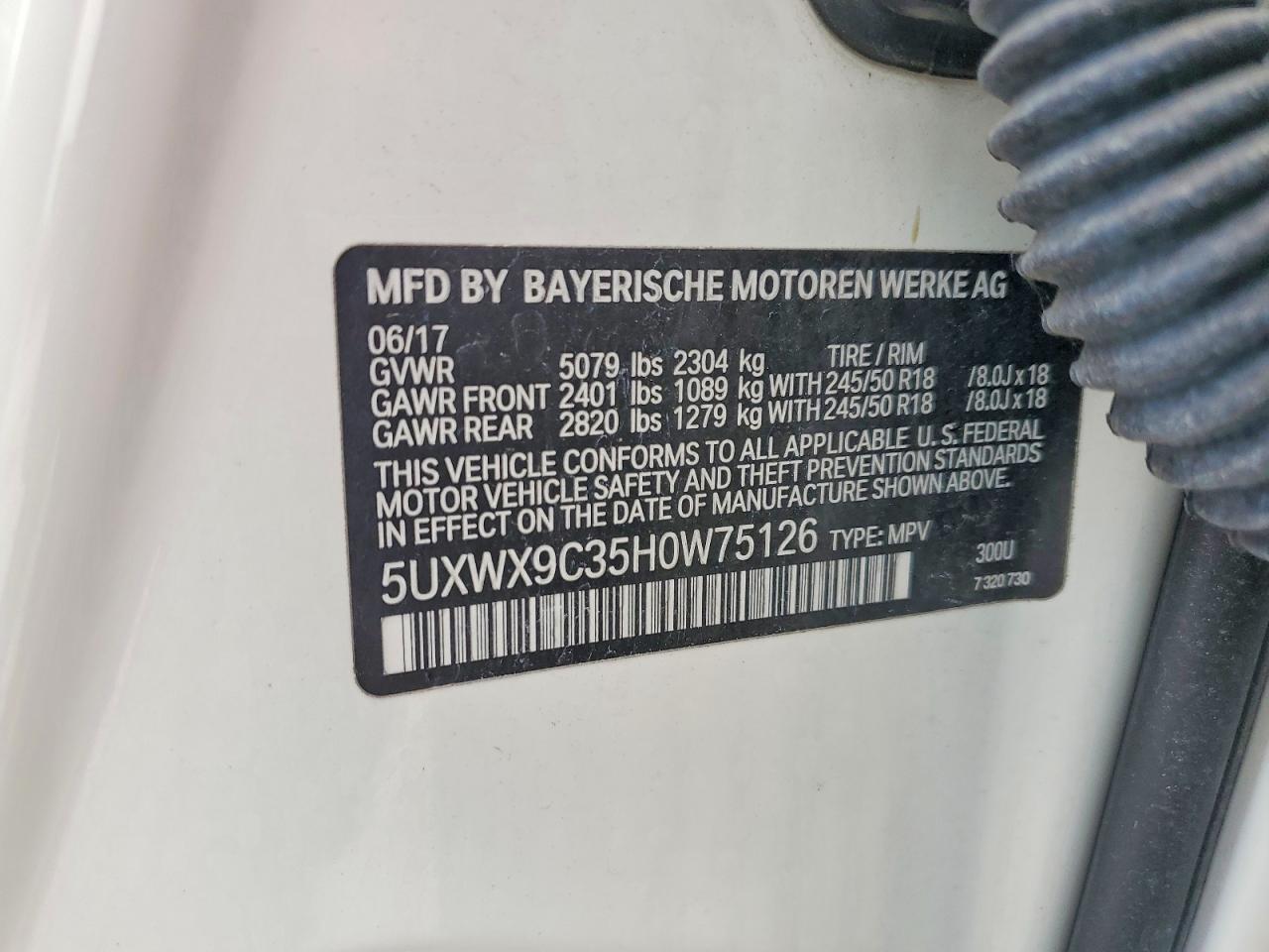 2017 BMW X3 xDrive28I - zdjęcie 12