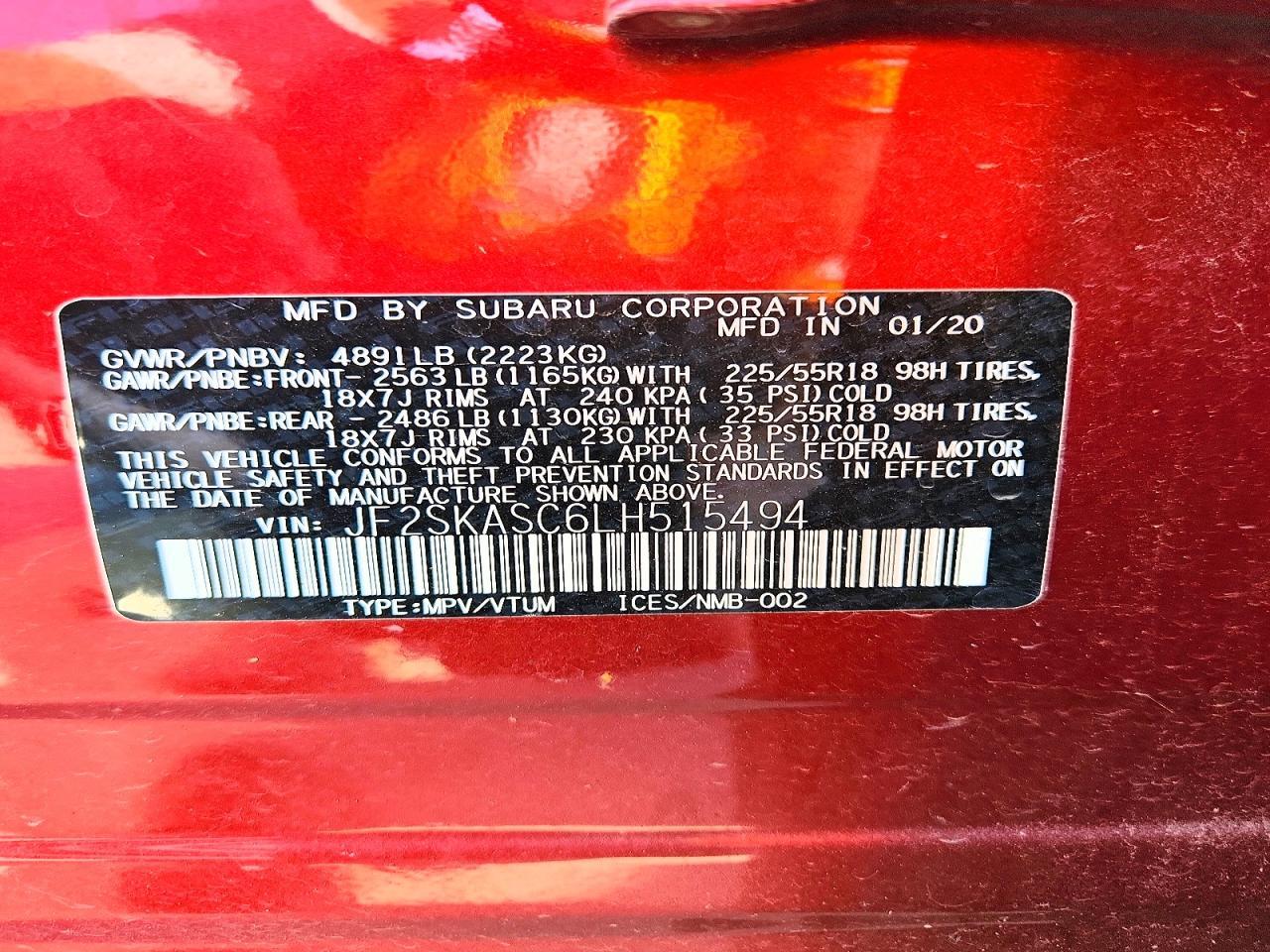 2020 Subaru Forester Limited - zdjęcie 12