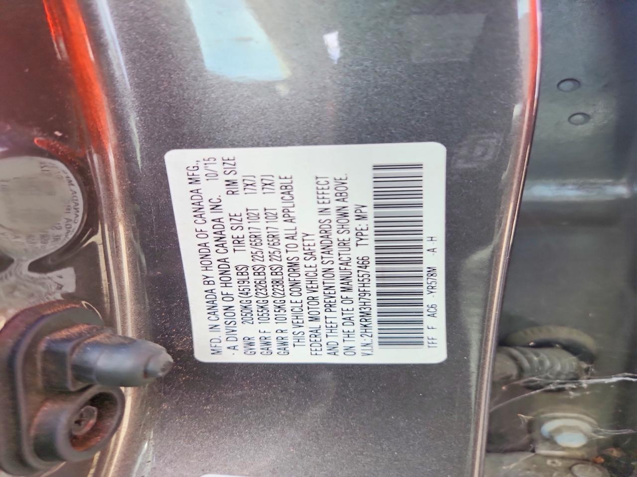 2015 Honda Cr-V Exl - zdjęcie 13