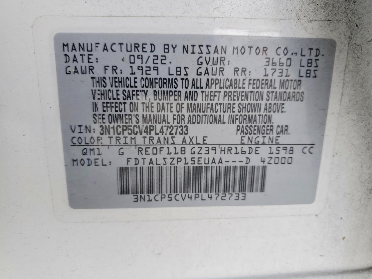 2023 Nissan Kicks Sv - zdjęcie 12