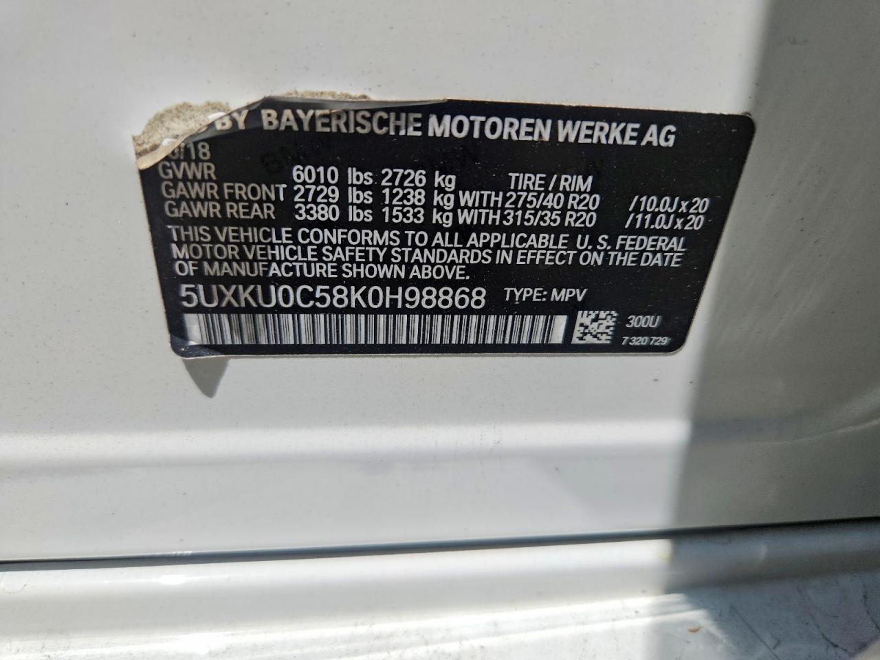 2019 BMW X6 Sdrive35I - zdjęcie 13